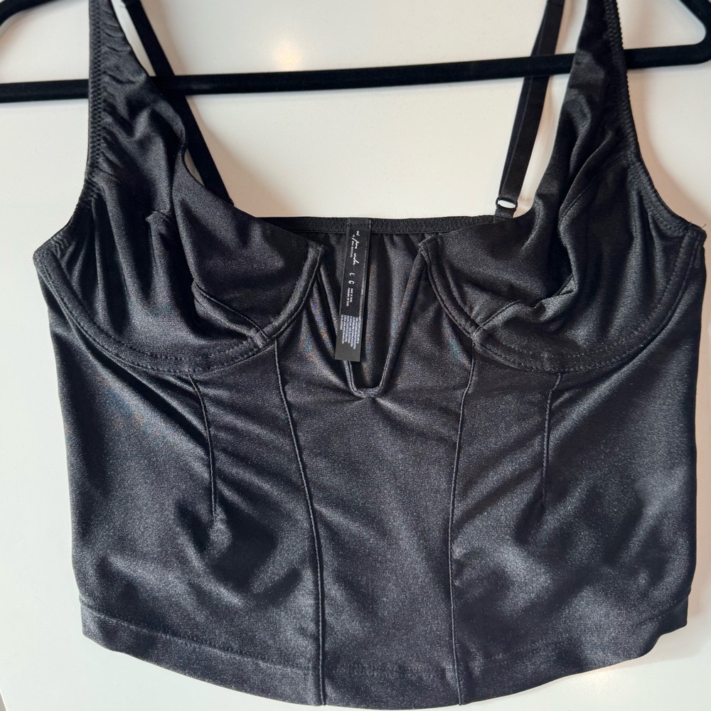 Urban Outfitters Black Satin Camisole